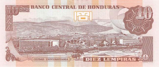 10 Lempiras 1.3.2012 p99a